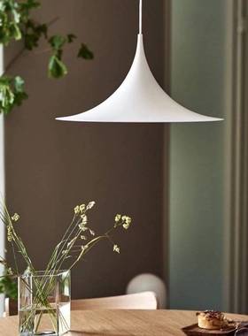丹麦设计gubi seim简约餐桌飞碟移位吊灯中古风餐厅灯吧台喇叭灯