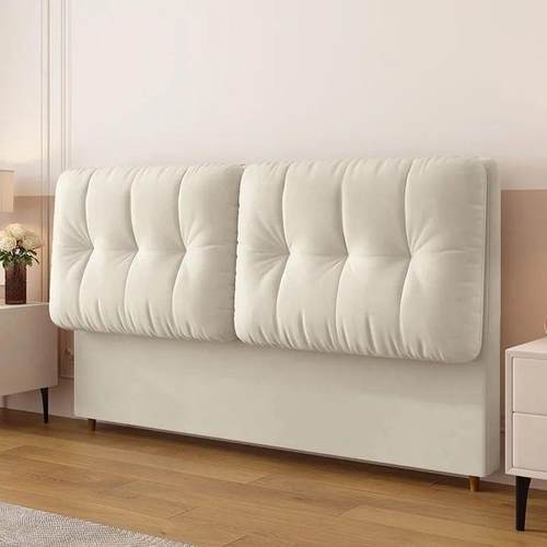 025新354款床头云朵软包奢简约木现2代靠背实背板一体轻落地单买