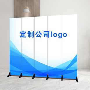 定做纯白色屏风隔断墙折遮叠移动办公室客NO2厅关现代玄家用挡板