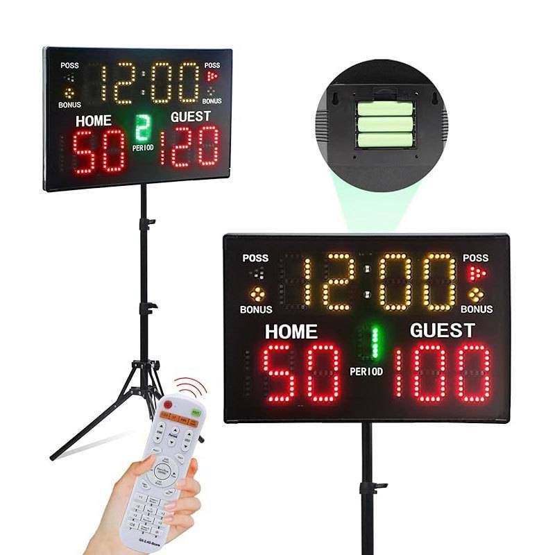 篮球比赛电子记分牌日常训练球类计分比赛计分器24秒记分显示屏