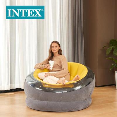 IN112*109*T榻EX6858圆2形单充人气沙发居家客厅庭院充气座椅榻米