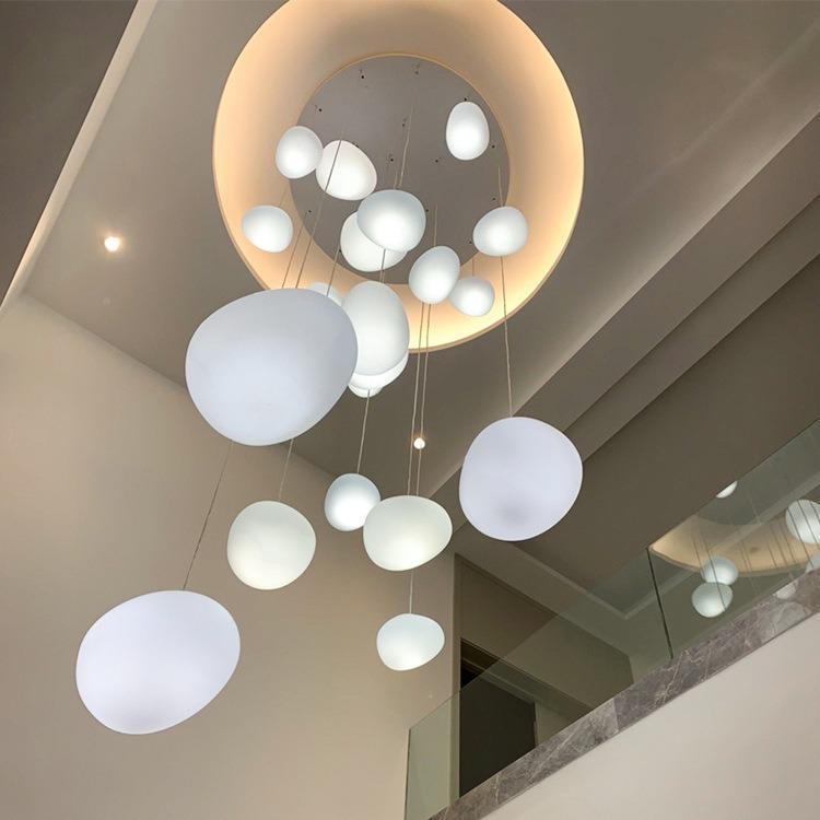 复式梯楼大吊灯现代轻奢别创意堂客418厅墅灯酒店大售楼部loft楼 - 实物图