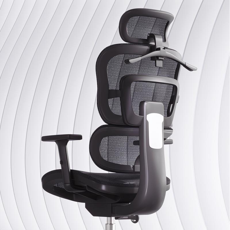 电脑板椅人体2023#005工椅子靠办背家用高密度海绵老电竞公转学椅