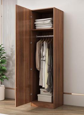 单门衣柜卧室单人物立现代新简中式阳台易木质衣储柜橱出EIB租房