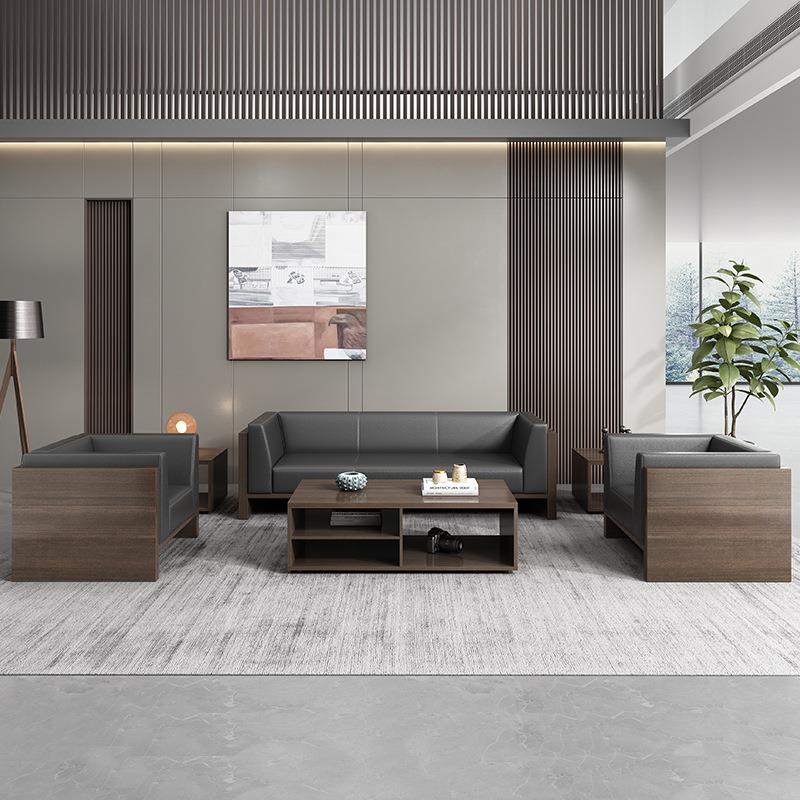 老板现办公室办区LMYM-01公沙发几组合简约代商务接待三茶人休息