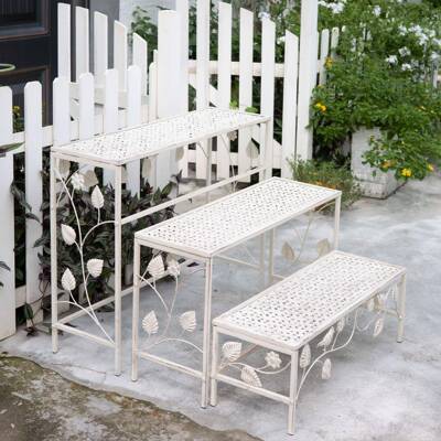 园美式复铁古艺小鸟多层花架6.24小鸟外花阳台庭户院三层花盆架盆