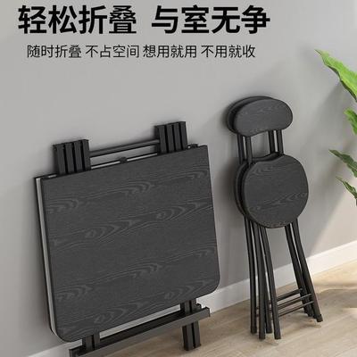 YCG折叠桌餐桌家用小户型简易长方形小方桌吃桌椅宿摆饭摊便携可