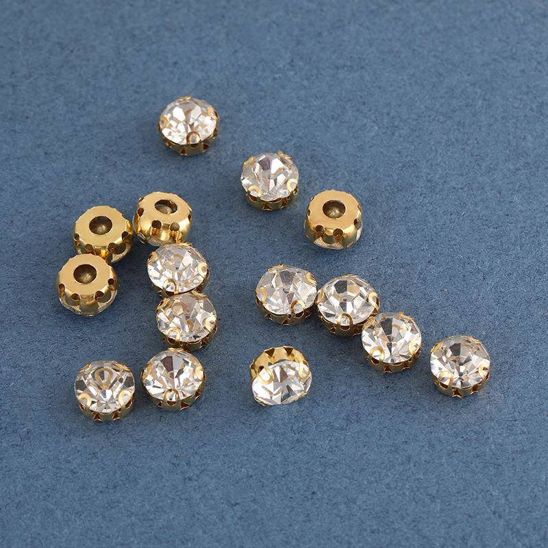 不锈钢打6mm8mmD型爪四20230407耳爪玻璃爪机钻适用DI钉珠手缝Y饰