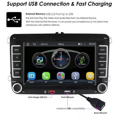 用适用于大众VW控Golf78寸9寸寸安卓通汽车大37867屏中一体机车载