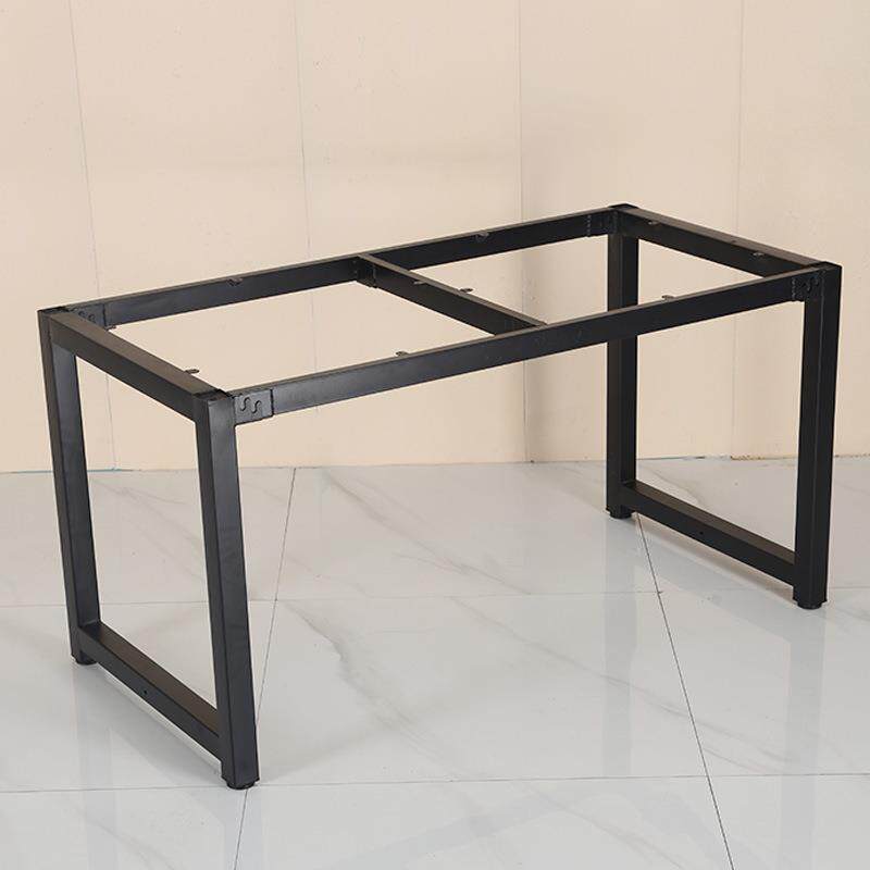 腿桌脚支架铁议艺餐桌子办公会电脑桌茶几底桌座架子岩方管板桌架