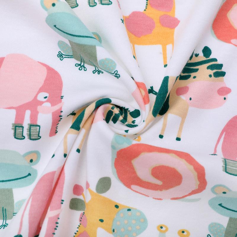 190g全棉棉印花棉毛布4S双0面针织纯布料a类MXK抱被家居服婴童面