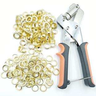 索环钉篷圈布金属汽 钳气眼扣眼扣工鸡具m套装 100套10VPX.5m 安装