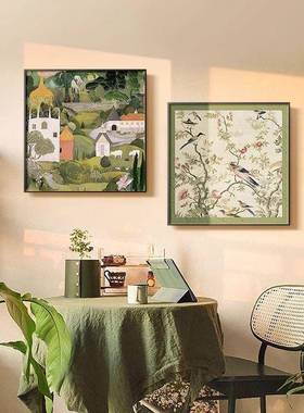 ZAP法式复风古餐厅中古装饰画小众艺术清新感墙组厅合挂画饭背景