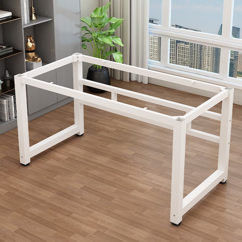 凳子腿桌脚支架铁艺餐桌长条板凳电脑桌茶几底座架子定Z制岩板桌