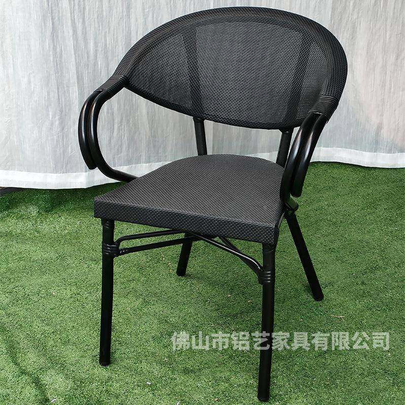 院户外藤椅庭露餐厅027系列法式藤椅咖啡天厅式休闲网红美靠背花