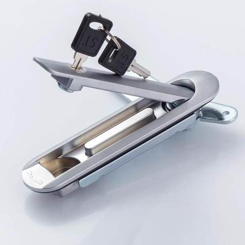 电柜门锁锌金M1S609Z-合1A-平面AB3MS6019Z01出口转舌锁配电箱1柜