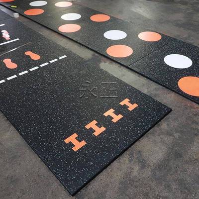 商IIE用消音拼地接地垫家庭健身减胶震缓冲板力量训练室健身橡胶