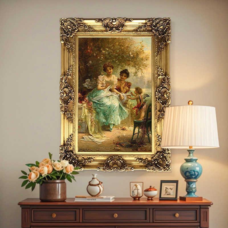世界名画美女油画欧式希