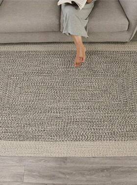 脏工编卧织地毯客厅茶几垫北欧ins简约飘窗室床CJZ边毯家用耐地手