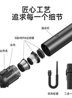 便携手式无线车XIS载吸尘器汽车吸尘器跨超强吸力境持车用吸尘器