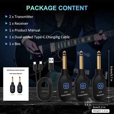 A1器2-2乐器无线音收频发吉他系统电斯拾音器接收器音响ICQ贝电子