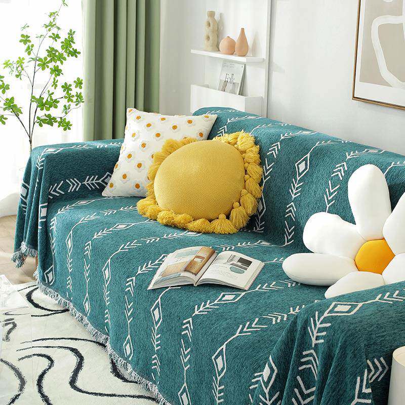 欧式沙用发垫套HG-zh-sf全包巾沙发坐垫美式四季现代简通约雪尼尔