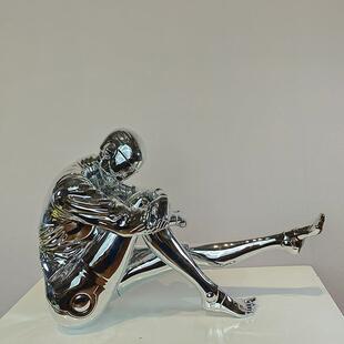 空山机基械女神艺术塑QZ A190电技镀玄关办公室电脑桌面科感摆件