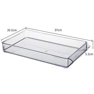 冰房箱盒子pp透明保厨鲜盒塑料长方形盒收纳415加长窄长型