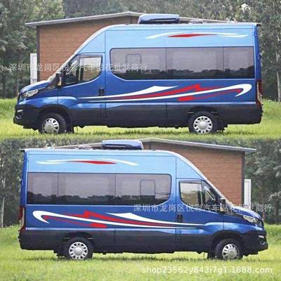 Y贴-308炫彩出游房车汽车纸SUV267越野水车彩身贴车身条防车贴拉