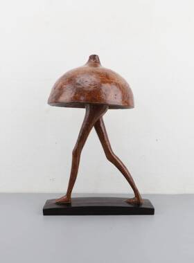 现代象简约板意抽蘑菇人物摆件客厅0309卧室书房创样房办公室家居