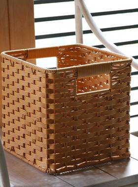 。日式厅橱整柜收F76758HT纳筐具格子柜收纳篮玩收纳盒客杂物理筐