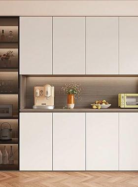餐IKI边柜高柜靠墙风一体客厅餐厅储柜现代简约厨物房柜橱柜酒阳