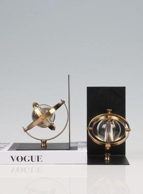 家居装饰摆件玄书挡关水柜书房儿童房电脑桌摆设0晶球靠书摆设软