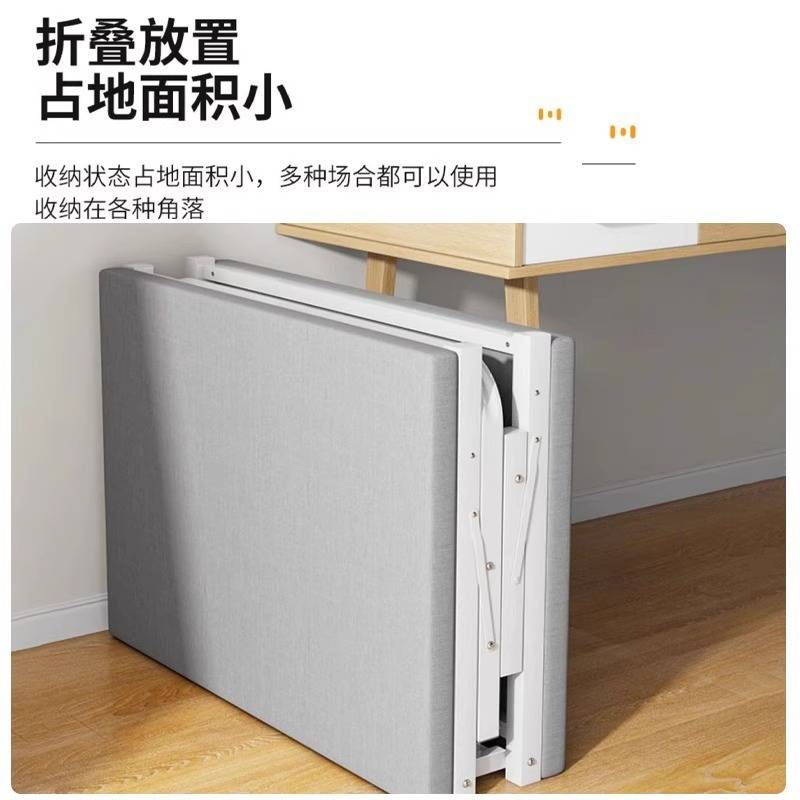 折叠床单人床简易家用午休1米5双人床主卧成人租房小床铁艺硬板床