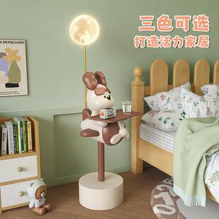 可通爱小狗床头童柜家用卧新室卡创意奶油BJ2201A风床头置物架儿