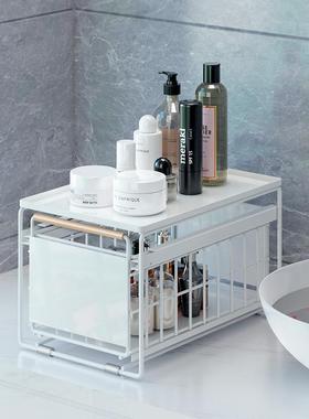 原木KM-55013棒厨房下调水槽置架料碗碟抽拉式水池收纳架橱物拉篮