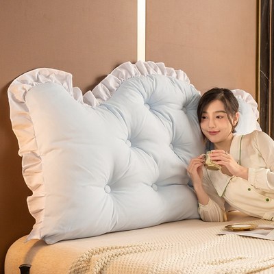 床头靠背垫不塌陷卧室床上护腰靠垫可拆洗墙围软包榻榻米防撞靠枕