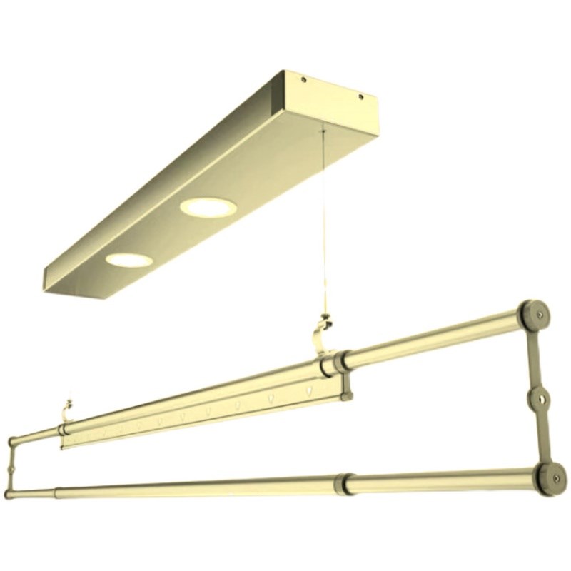 德邦入户爱来依小型单杆迷你智能遥控电动晾衣机阳台升降晾衣架