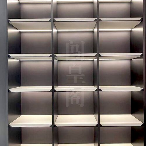 云母石层板仿云石透光石发光柜隔层酒柜展示柜现代装饰柜灯箱灯罩