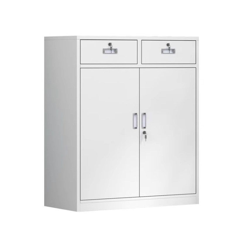 办公室铁皮文件柜矮柜家用钢制多抽储物抽屉带锁工具柜桌下收纳柜