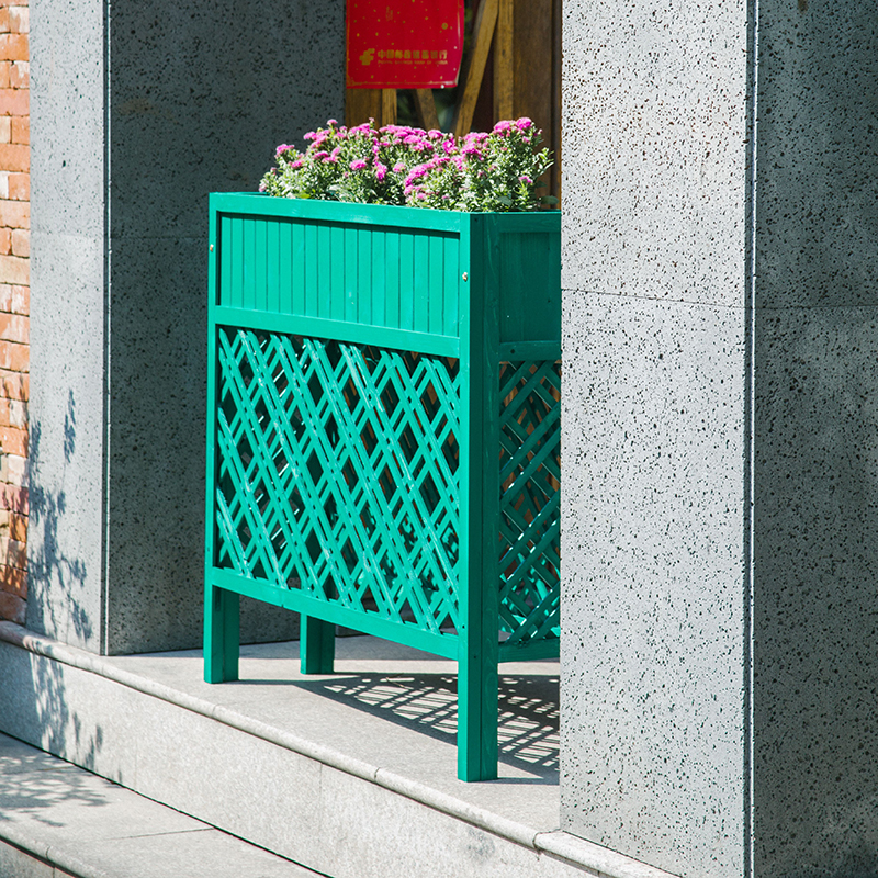 网红餐厅实木隔断花架咖啡厅简约屏风隔断遮挡阳台绿萝装饰架围栏