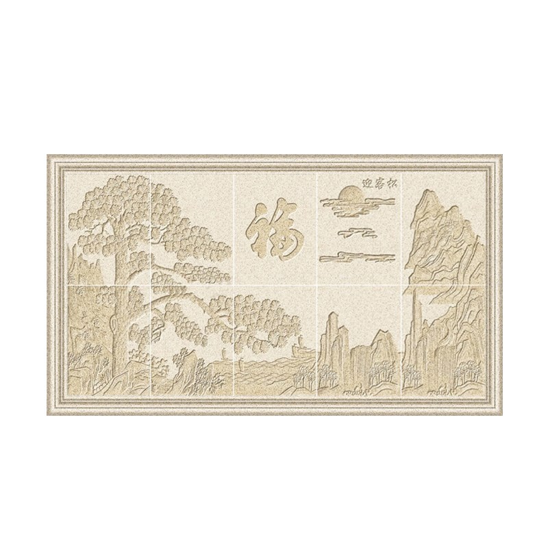 影壁墙雕花瓷砖拼花窗花浮雕壁画砖别墅院子外墙瓷砖照壁墙瓷砖