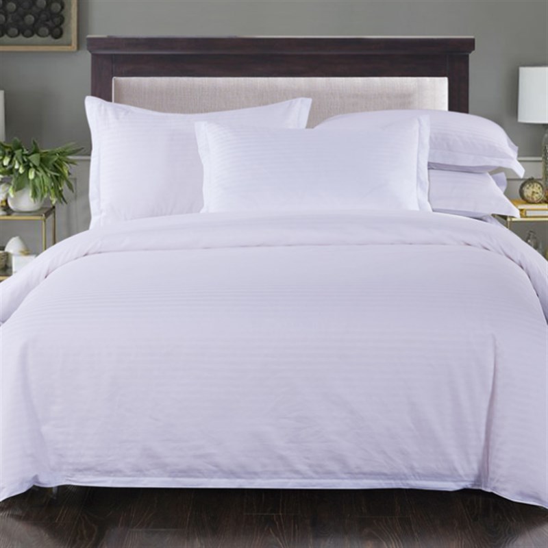 宾馆民宿床单被套单人三件套双人四件套床上用品洗浴白床单白色布