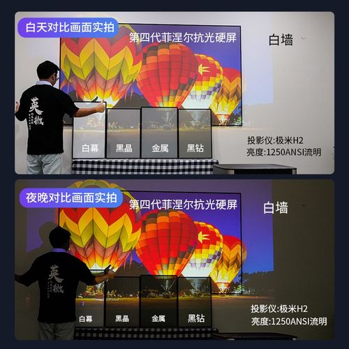 英微菲涅尔光学中长焦光栅抗光硬屏家用投影幕短焦黑栅硬屏100寸