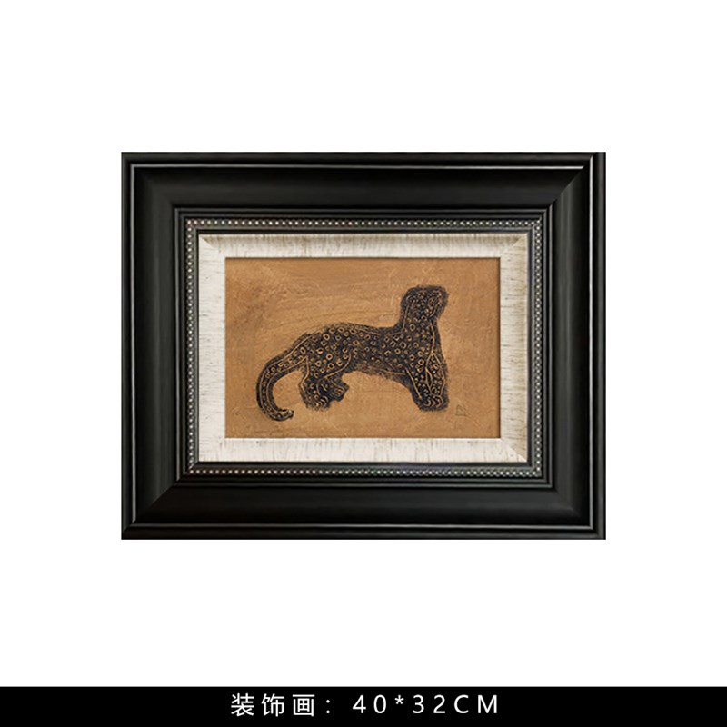 样板房卧室床头柜窗台组合饰品摆件花艺装饰画马摆件客厅茶几道具图片