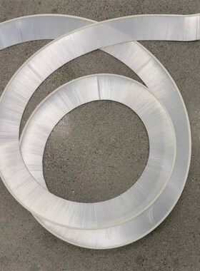 白色尼龙软毛f刷 弧形毛刷条 密封毛刷   半圆毛刷  机柜刷子