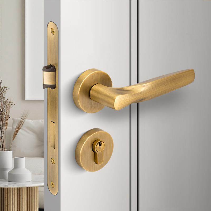 工厂源咖啡古铜色黄室内门锁铜静音磁分吸家用体木门CP23-77锁门,基础建材,机械门锁,淘宝优惠券,粉丝福利购,淘宝优惠卷