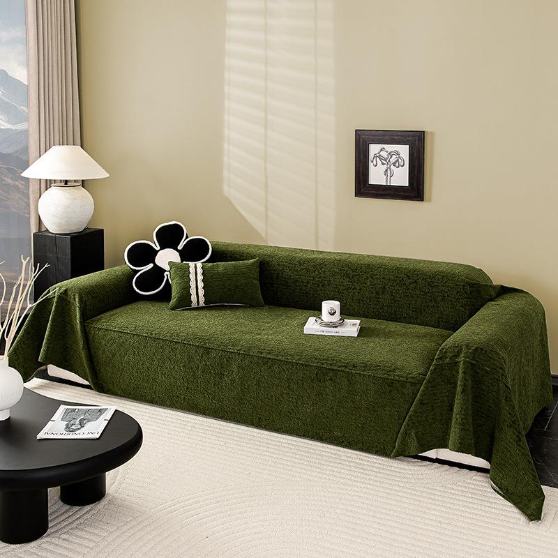 沙巾四季XQY通用一张全盖225新款整轻奢0高级感防滑发沙发垫盖布