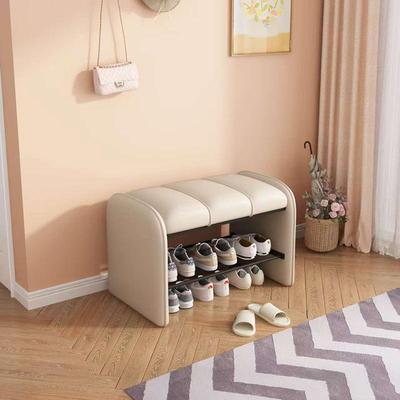 换鞋凳KPU家用门体口可穿坐鞋柜坐凳一入包户门鞋凳软双层进门鞋
