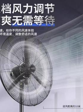 工业电扇风大功率落地扇挂墙壁风扇烤工厂车立式间烧39412大风力